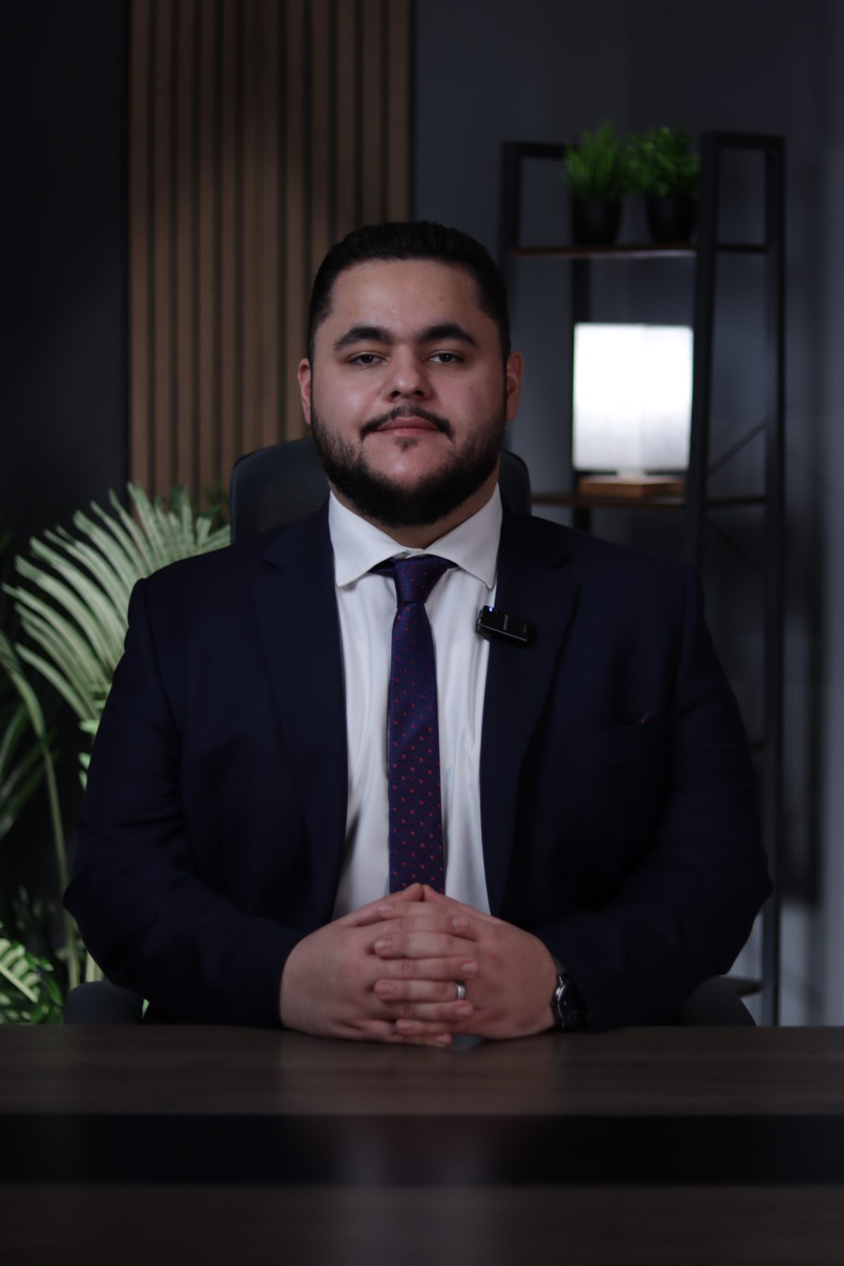 Osama Al-Bezreh at his desk in the Oakville office
